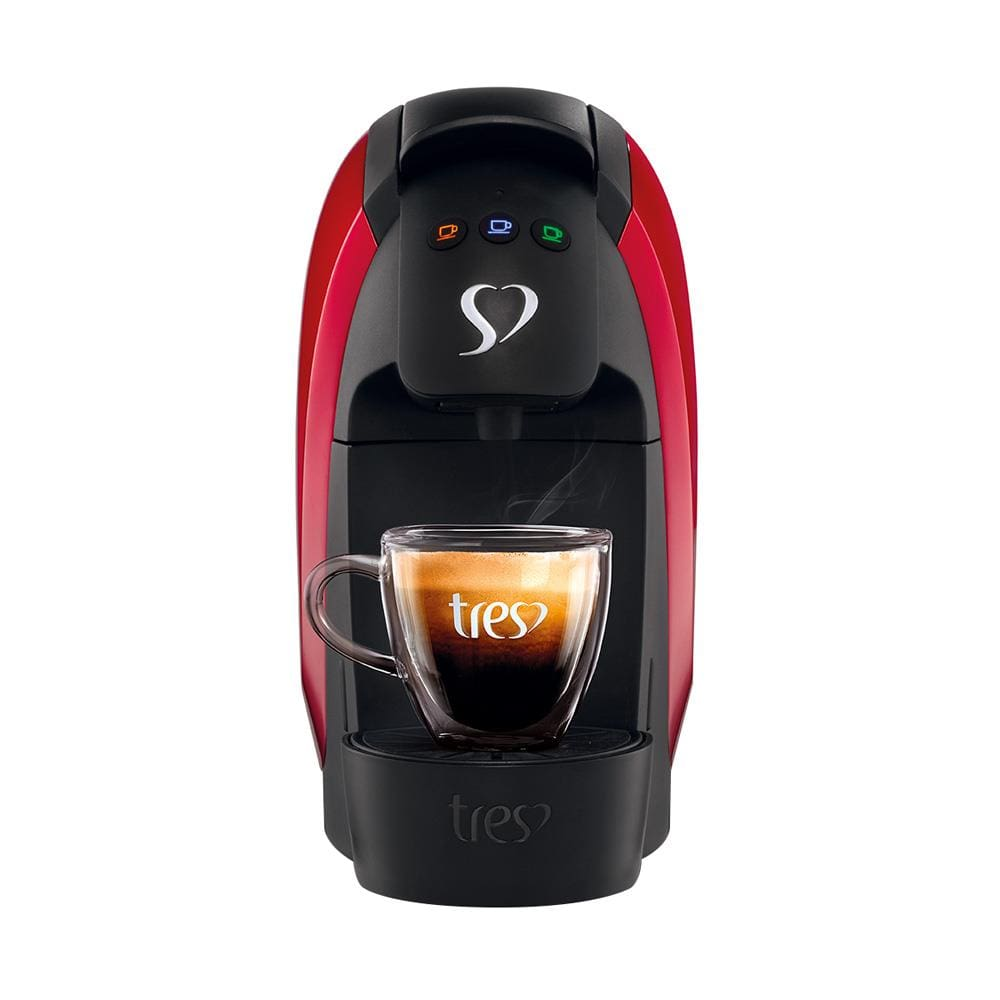 Máquina de Café Espresso 3 Corações Luna Automática 600ml - Vermelha - 220V