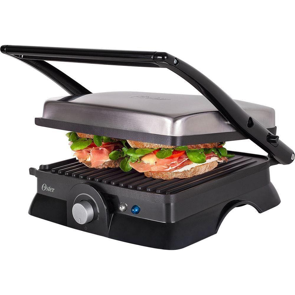 Grill Sanduicheira Multiuso Antiaderente Com Alça Oster - 220V