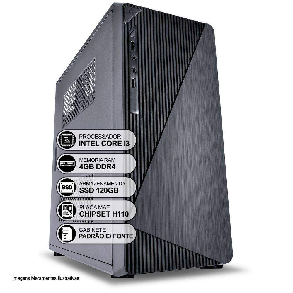 Computador Desktop Intel Core I3-6100 3.70 Ghz 4Gb Ram 120gb