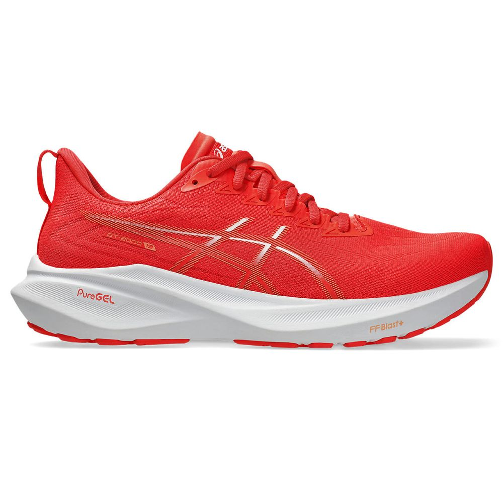 Tênis ASICS GT-2000 13 - Masculino - Vermelho com Branco