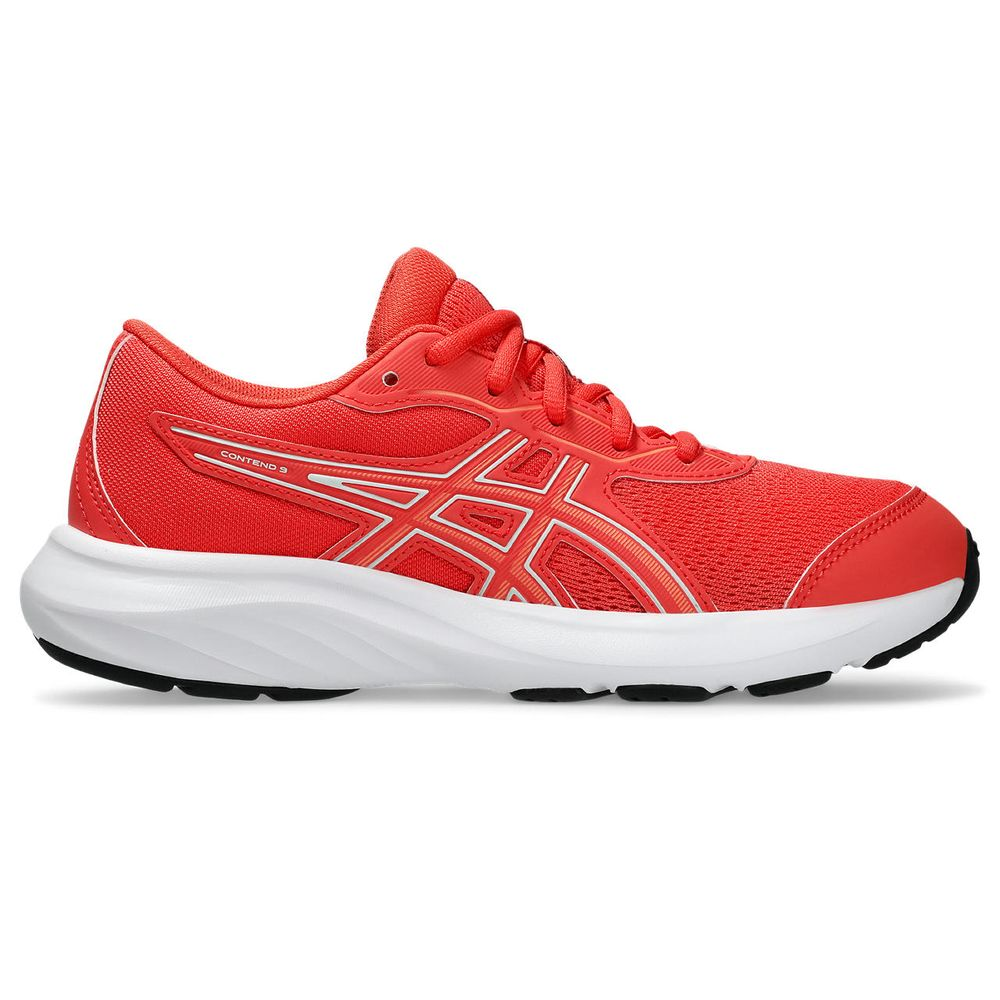 Tênis ASICS Contend 9 GS - Infantil - Vermelho com Branco