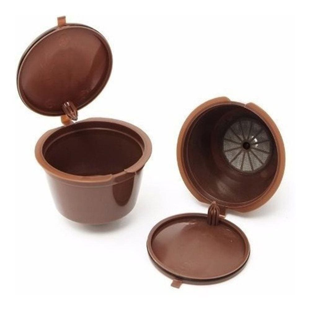 Cápsulas Dolce Gusto Recarregável Reutilizável - Kit 2 capsula - Marrom chocolate