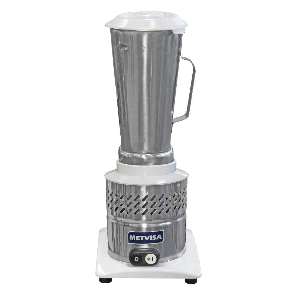 Liquidificador Industrial Alta Rotação 2L Max Inox 220V Metvisa Prata