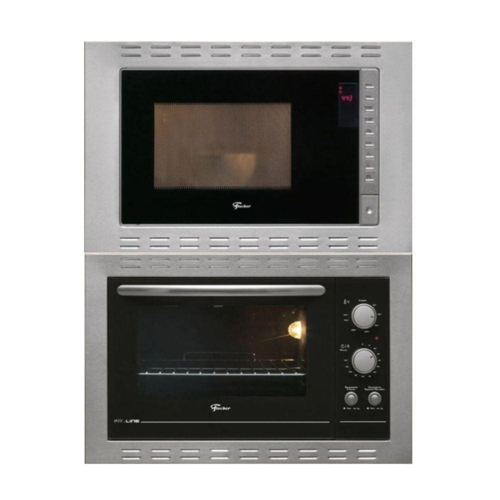 Kit Forno Elétrico 44l e Micro-ondas de Embutir Fischer 220v - 220V