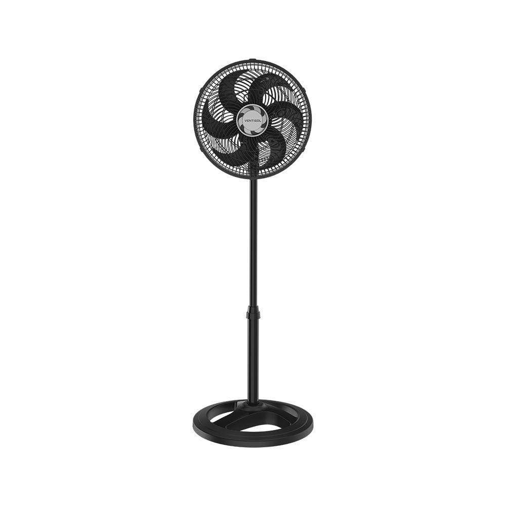 Ventilador Coluna 30cm TURBO 6 Preto VENTISOL - 220V