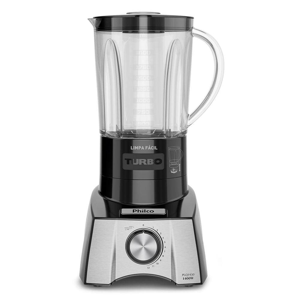 Liquidificador Philco 3L 1400W 12 Velocidades Preto - 110V