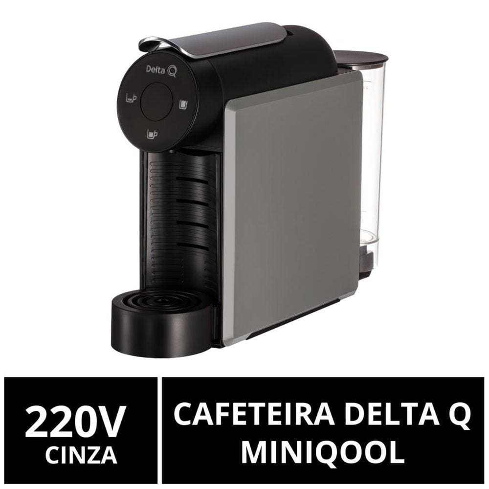 Cafeteira Cápsulas Delta Q, MiniQool, Cinza, 220V - 220V