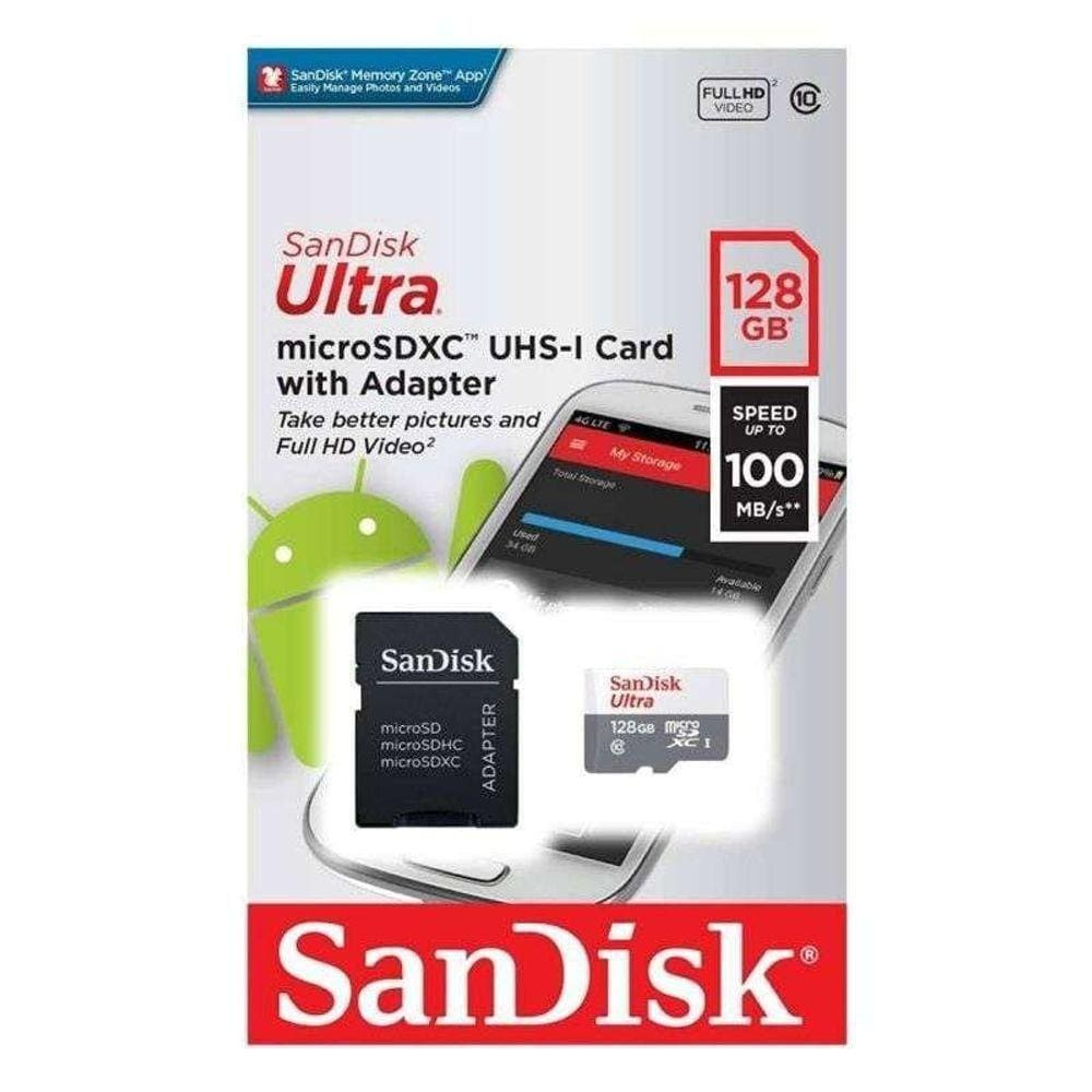 Cartao Memoria Micro Sdxc 128gb Sandisk 100mb S 667x Ultra C