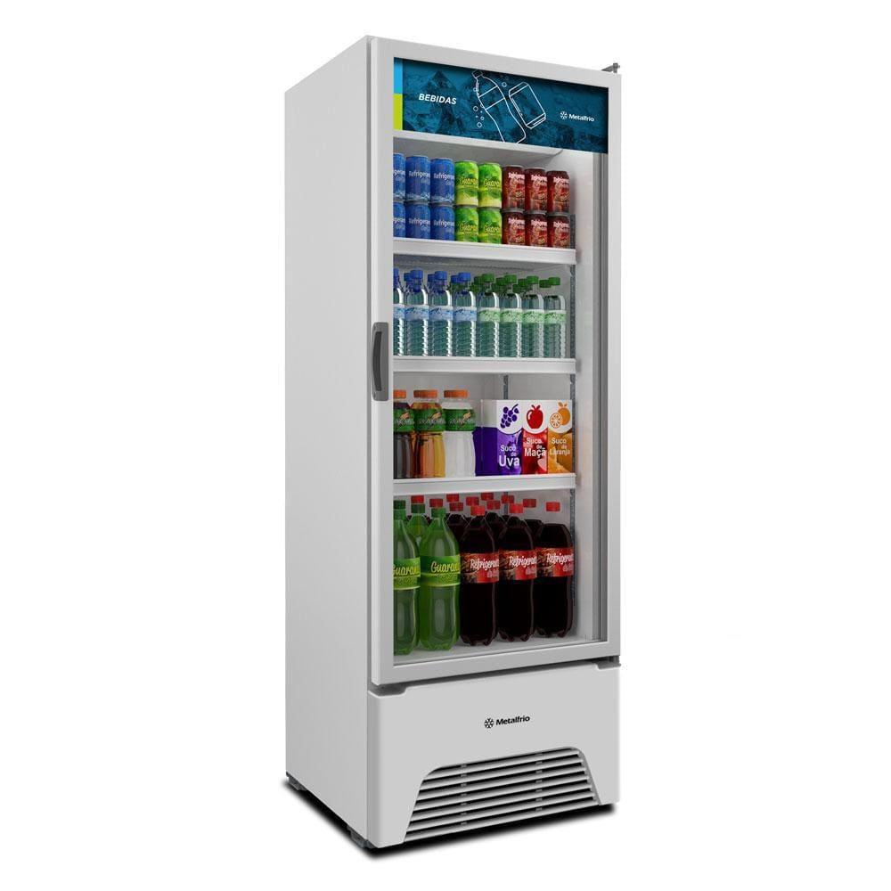 Visa Cooler Refrigerador Expositor de Bebidas Vertical 2 a 8ºc 370l Vb40al 220v Branco - Metalfrio - 220V