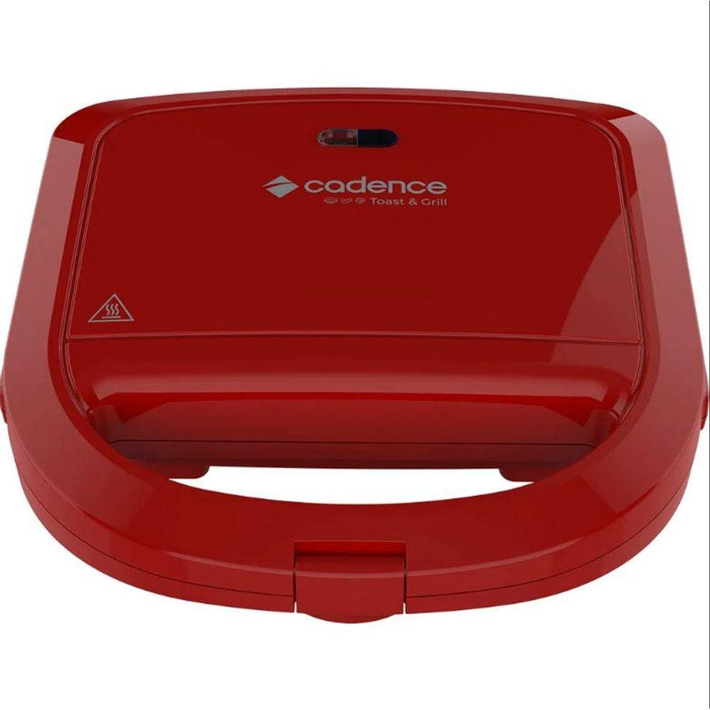 Misteira Sanduicheira Cadence Vermelha SAN261 Mini Grill - 110V