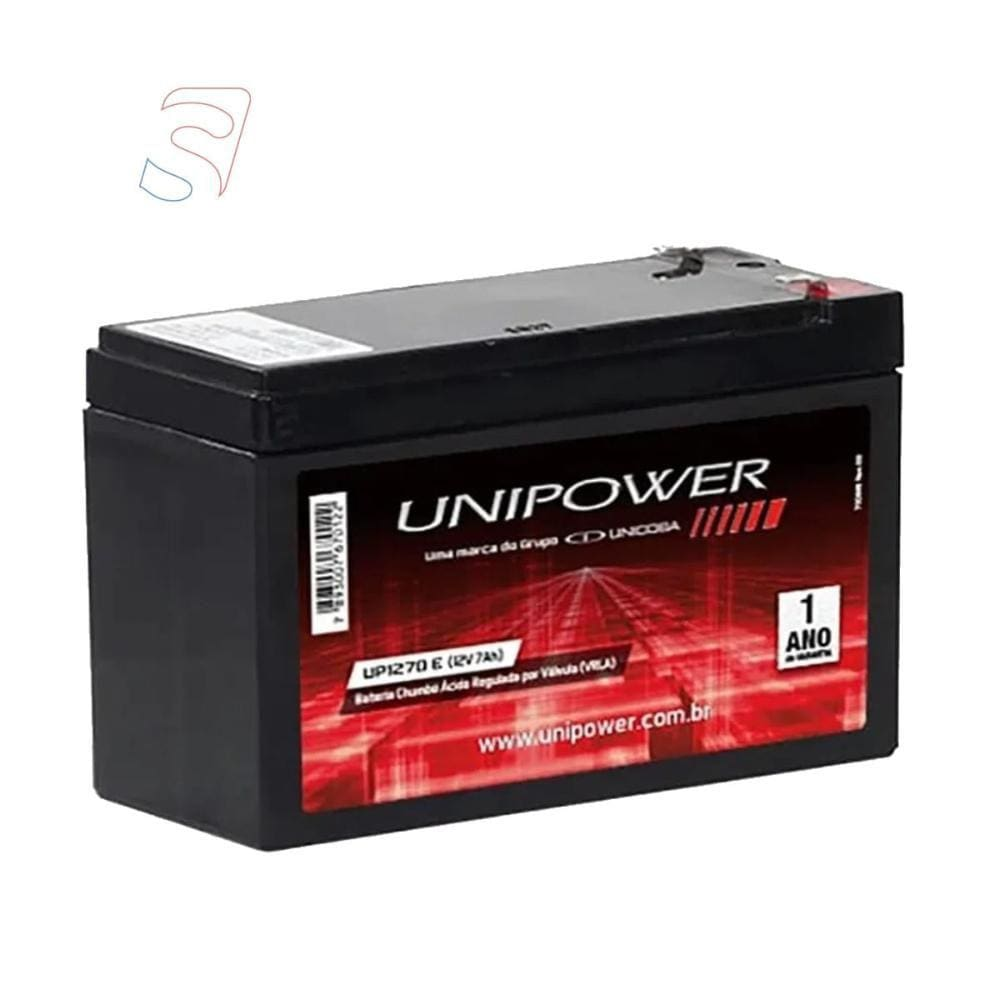 Bateria Selada VRLA 12V 7AH UP1270E Unipower