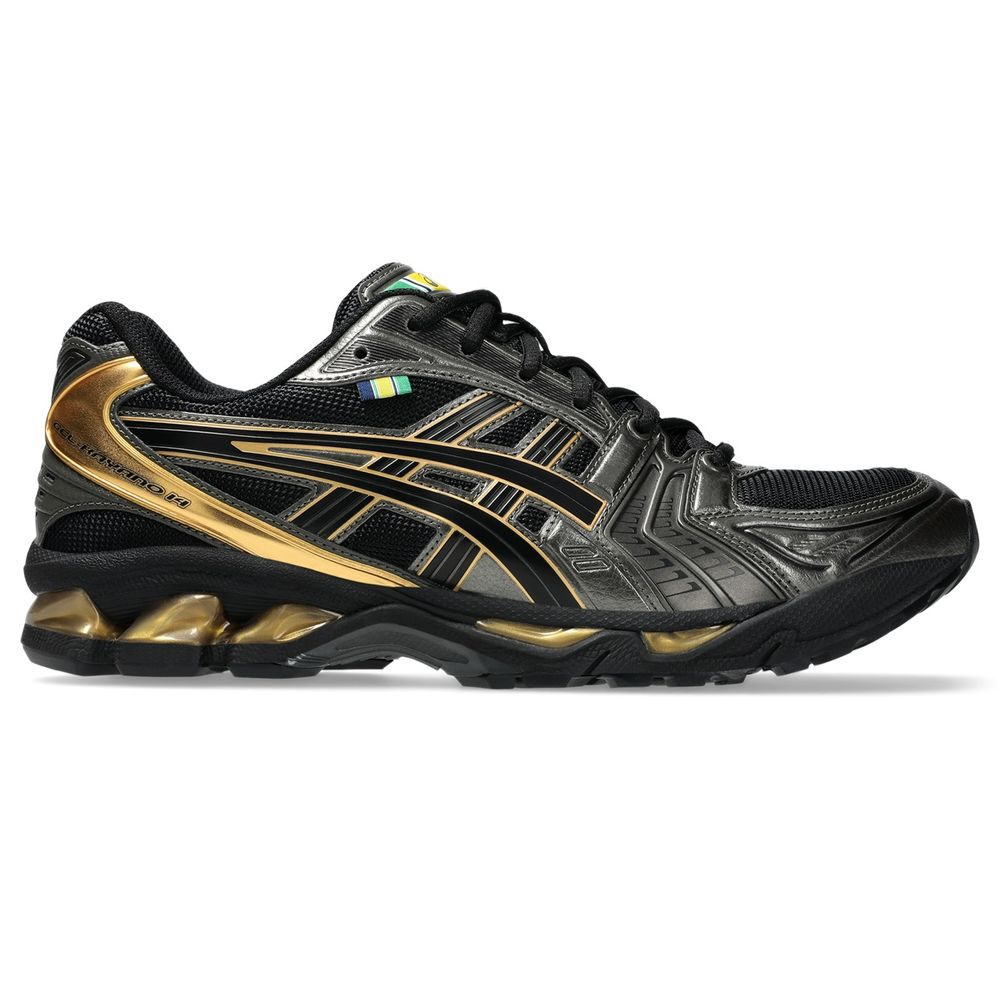 Tênis ASICS GEL-Kayano 14 Senna - Unissex - Preto com Dourado