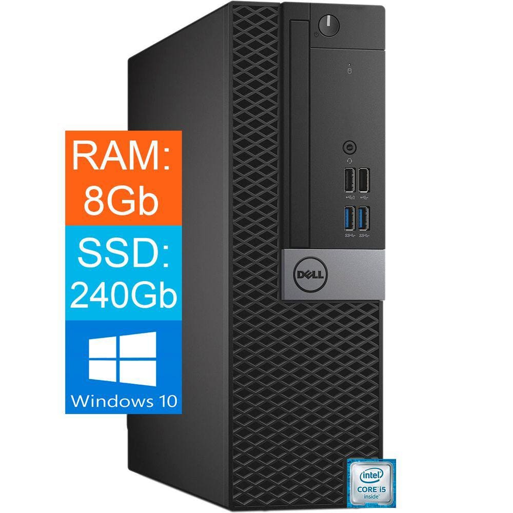 Computador Dell Core i5 6 Geração 8Gb DDR4 SSD 240Gb