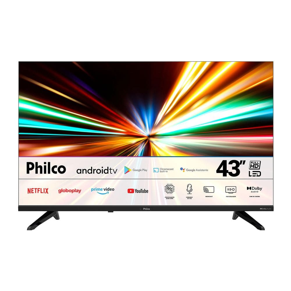 Smart TV Philco 43 TV PTV43E30AGSBLF Android Tv Led - Bivolt automático