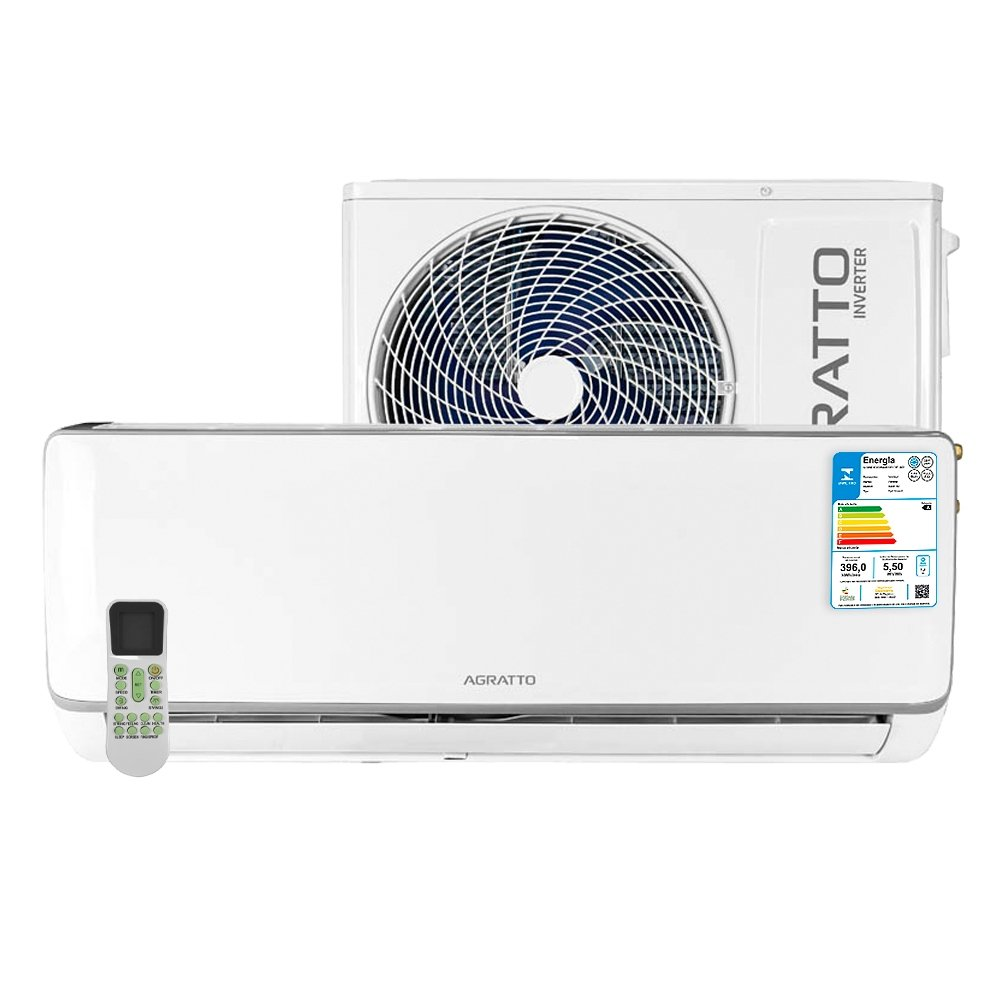 Ar Condicionado Split Agratto 9.000BTUS ICS9F | Neo Inverter, Frio, Interno e Externo, 220V