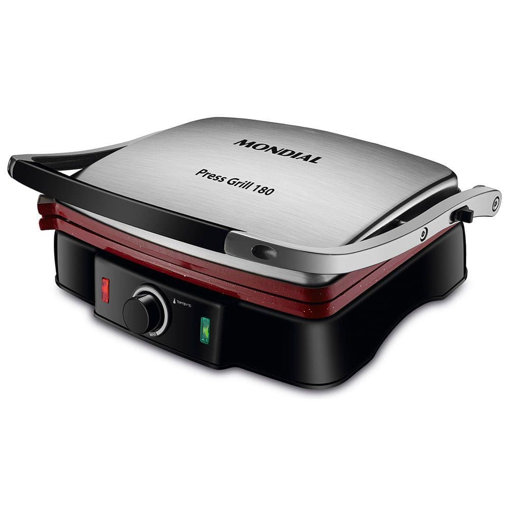 Press Grill Mondial Red Ceramic PG-02 - 220V