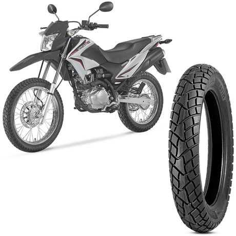 Pneu Moto NXR 150 Bros Levorin Aro 17 110/90-17 60P Traseiro TT Dual Sport