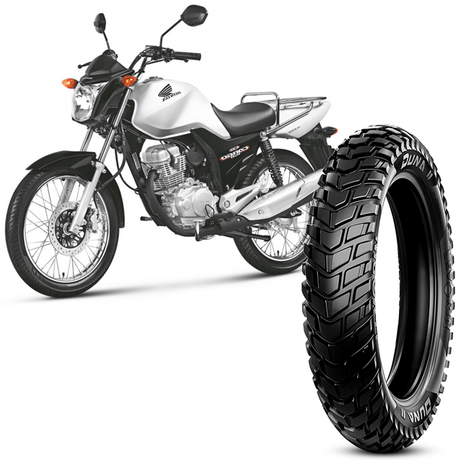 Pneu Moto Honda CG Levorin Aro 18 90/90-18 57P Traseiro Duna II