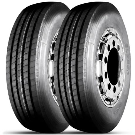 Kit 2 Pneu Aro 22.5 295/80R22.5 Advance 152/148M TL 18PR GL282A Liso Rodoviário