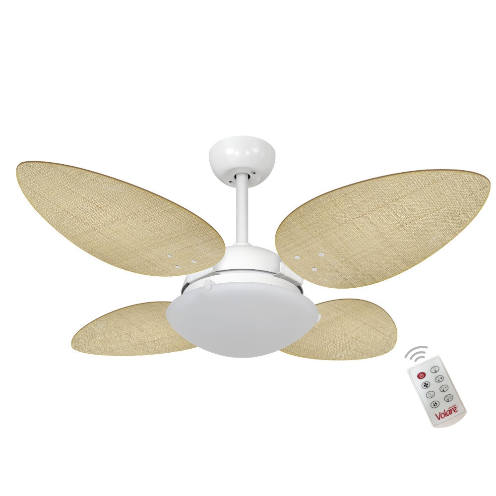 Ventilador Volare P Palmae Natural 220V e Controle Remoto