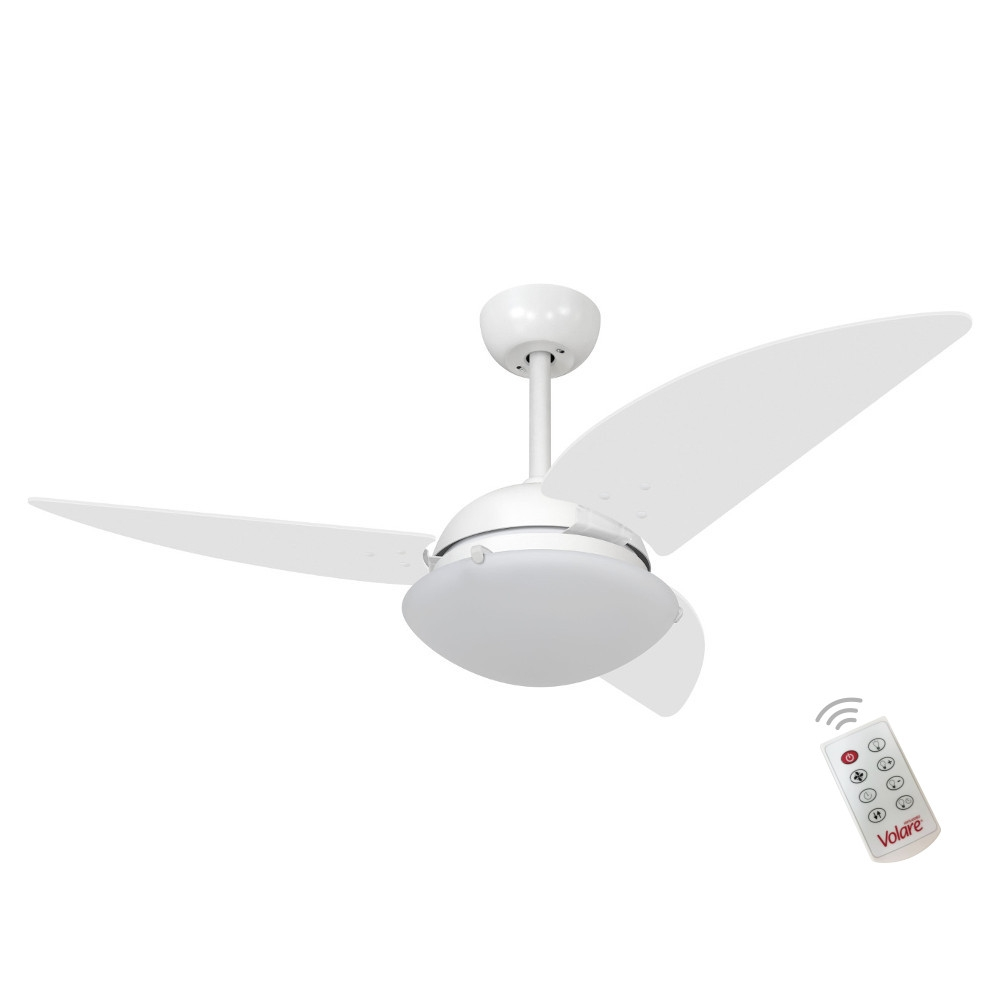 Ventilador Volare Class Branco 127V e Controle Remoto