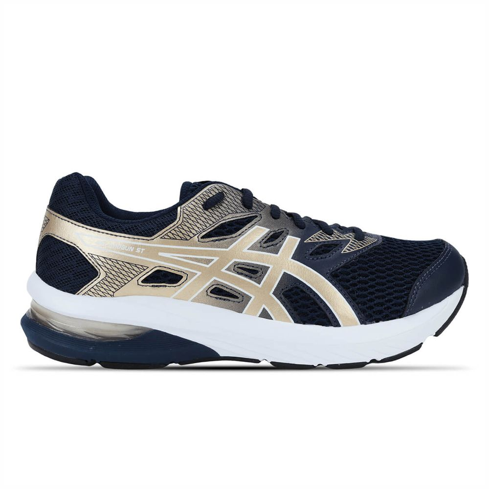 Tênis ASICS GEL-Shogun St - Feminino - Azul/Dourado