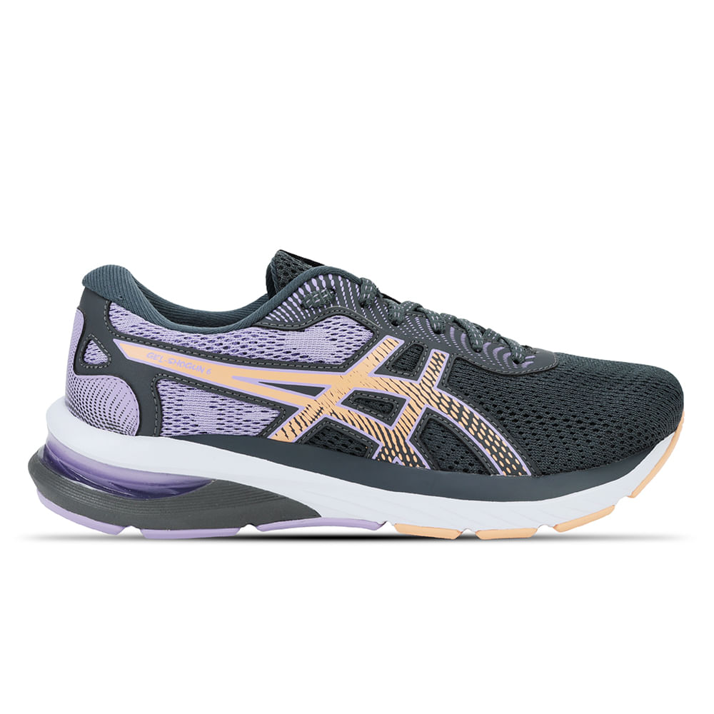 Tênis ASICS GEL-Shogun 6 - Feminino - Cinza/Roxo