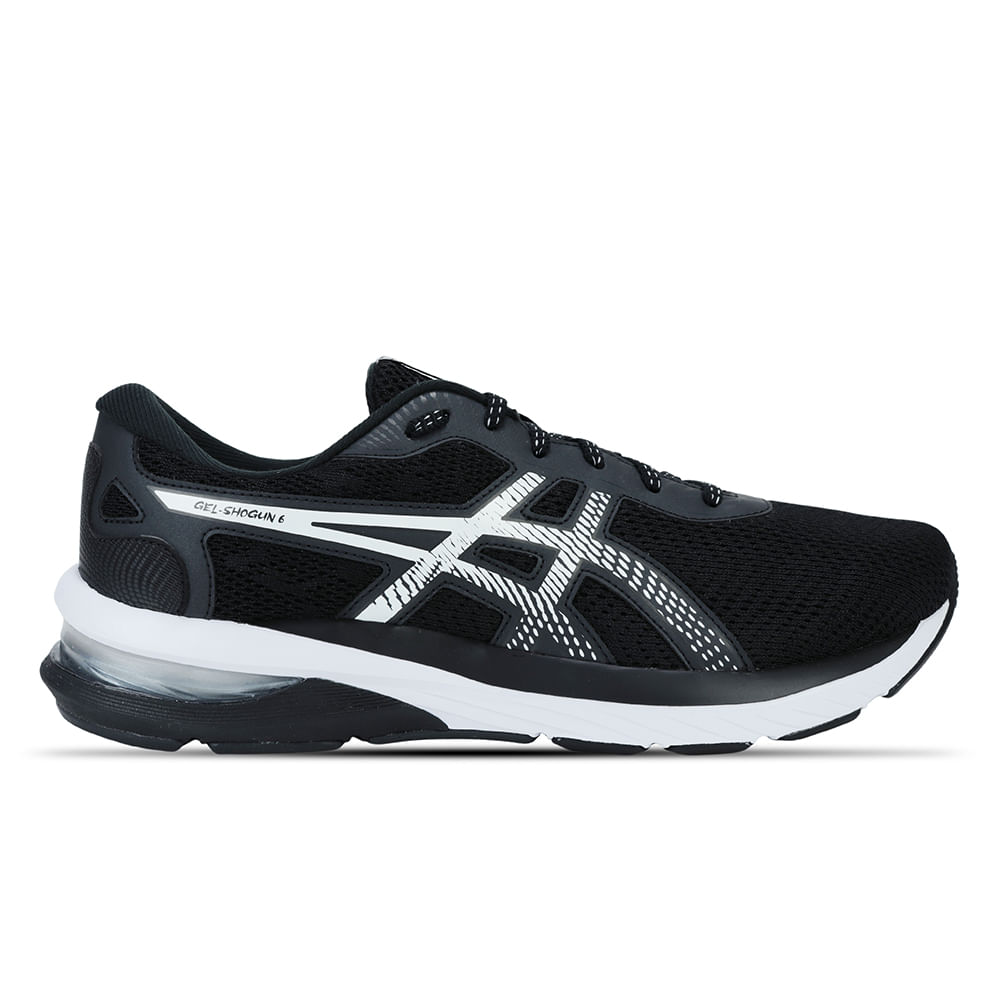 Tênis ASICS GEL-Shogun 6 - Masculino - Preto/Branco