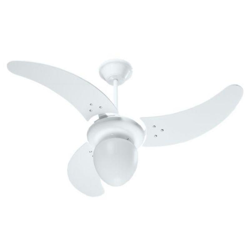 Ventilador Búzios Branco 110V 3 Pás Brancas