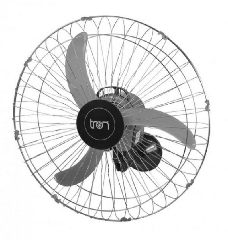 Ventilador de Parede Oscilante 60 cm Bivolt Zincado