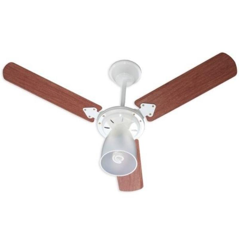 Ventilador Marbela Branco 110V 3 Pás Verniz