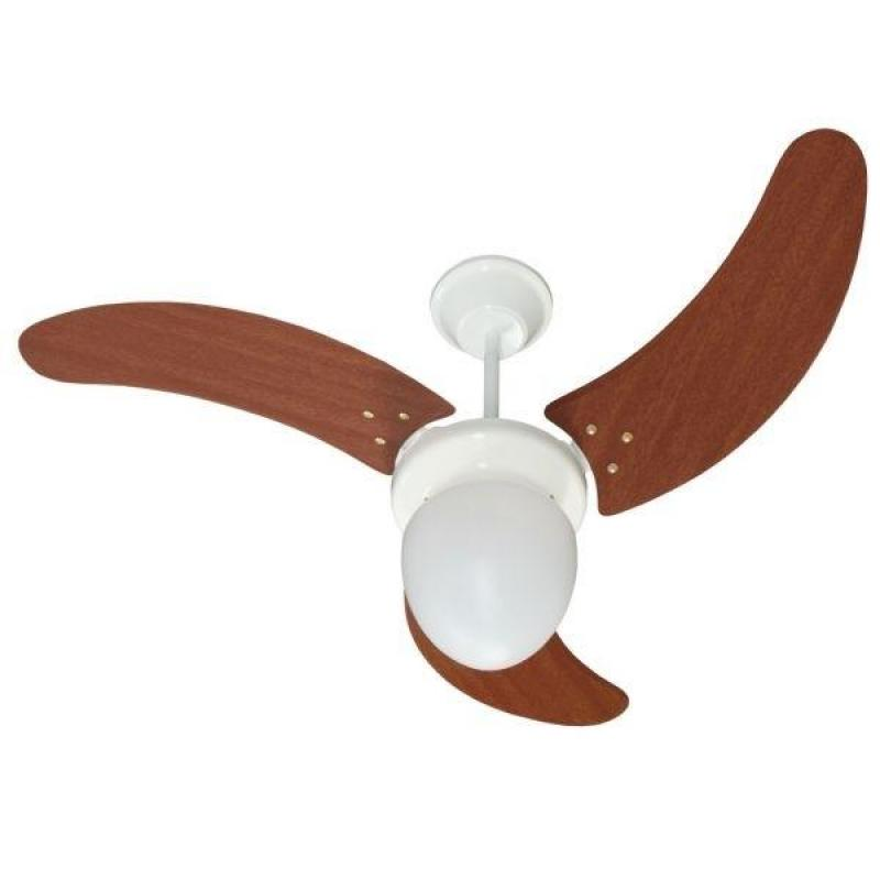 Ventilador Búzios Branco 220V 3 Pás Verniz