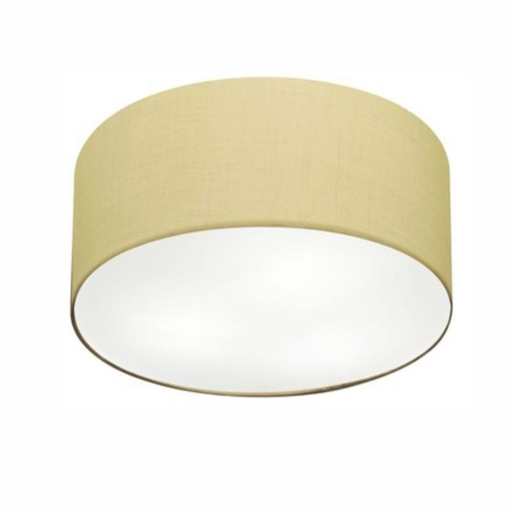 Plafon Cilíndrico Md-3048 Cúpula em Tecido 50x21cm Algodão Crú - Bivolt Plafon Cilíndrico Md-3048 Cúpula em Tecido 50x21cm Algodão Crú - Bivolt