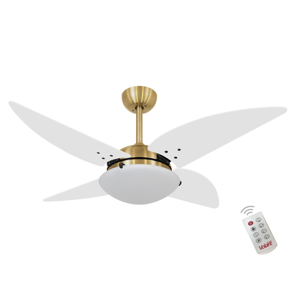 Ventilador Volare Quad Branco 220V e Controle Remoto