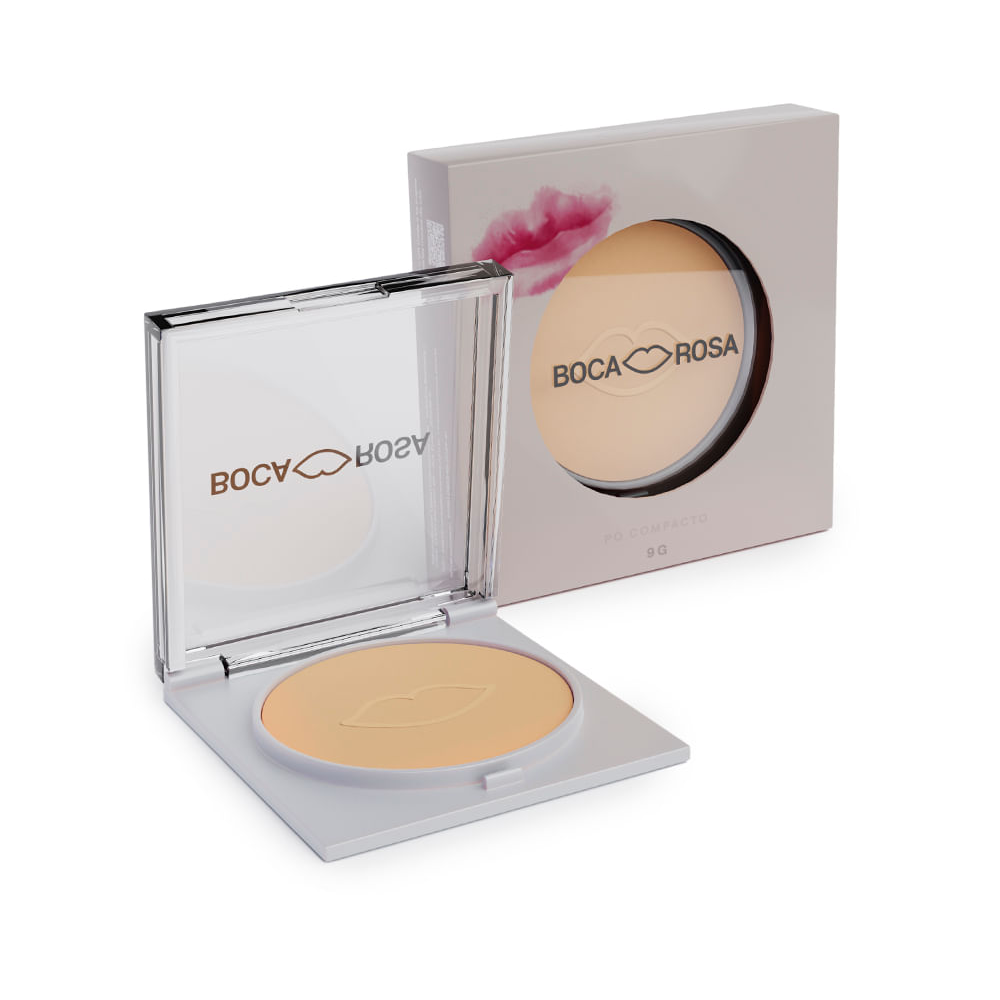 Pó compacto boca rosa br03 Pó compacto boca rosa br03