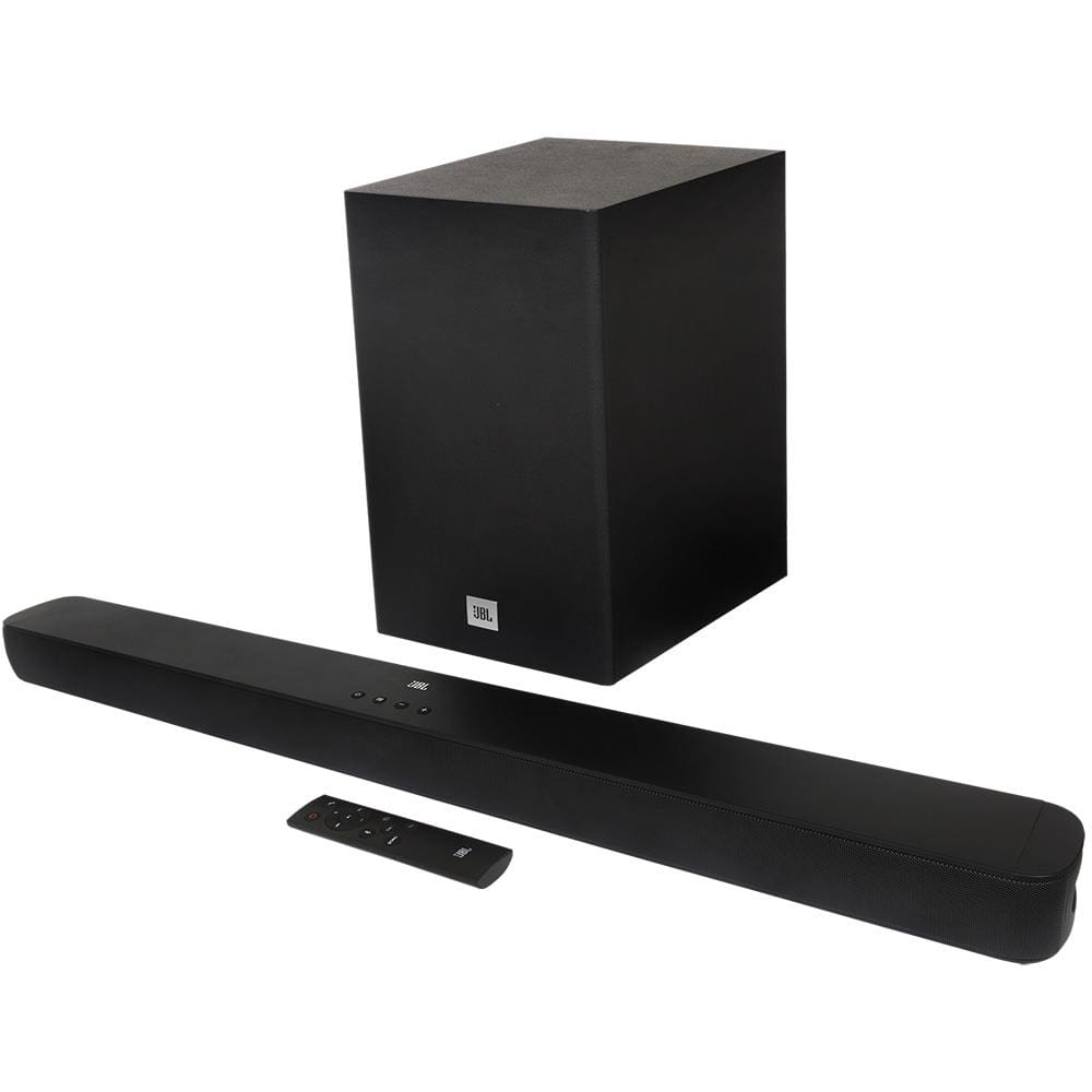 Soundbar JBL Cinema SB180 com 2.1 Canais, Bluetooth, ARC HDMI e Subwoofer Sem Fio - 110W