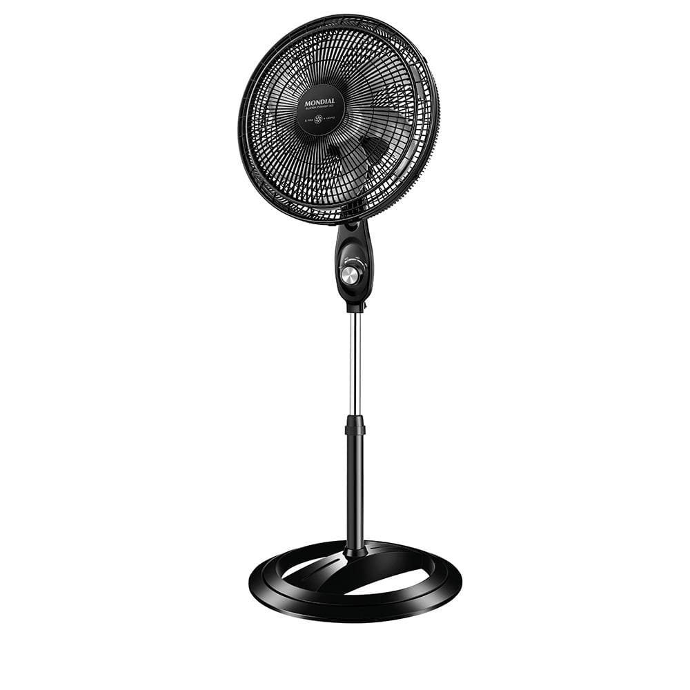 Ventilador de Coluna 40cm Mondial Super Power VSP40C 6 Pás 3 Velocidades - Preto/Prata - 110V