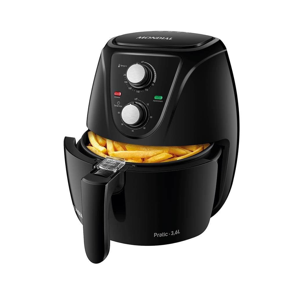 Fritadeira Elétrica Sem Óleo Air Fryer Mondial AF-36-FB 3,6L - Preta - 110V