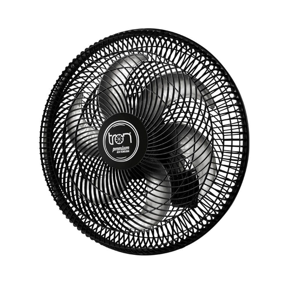 Ventilador De Parede Tron Oscilante Premium 130W Preto 110V