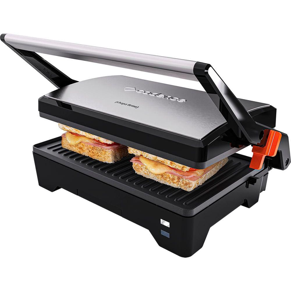 Grill Cadence Inox Chapa Firme - 110V