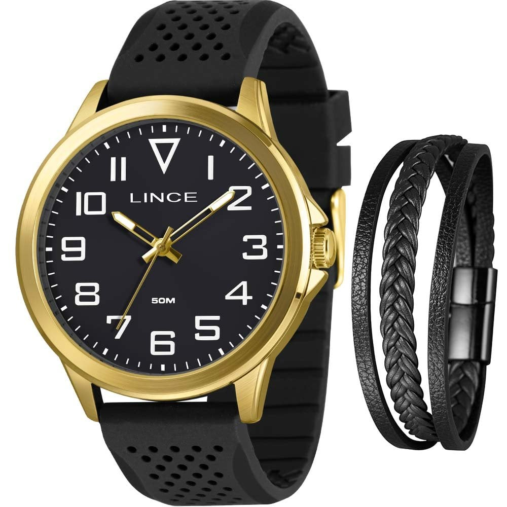 Kit Relógio Lince Masculino com Pulseira MRPM015L46K0ANP2PX Kit Relógio Lince Masculino com Pulseira MRPM015L46K0ANP2PX