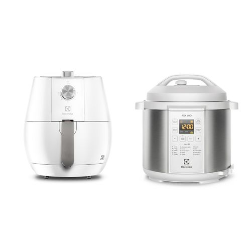 Kit Air Fryer 3,2L + Panela de Pressão Elétrica (EAF11)+(PCC21)