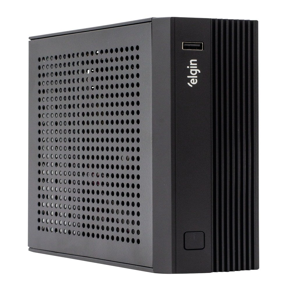 Micro Computador Elgin 46E3N2222240 E3 NANO2 - Intel Celeron N3350, 4GB RAM, SSD 256 - Preto, Sem Sistema Operacional