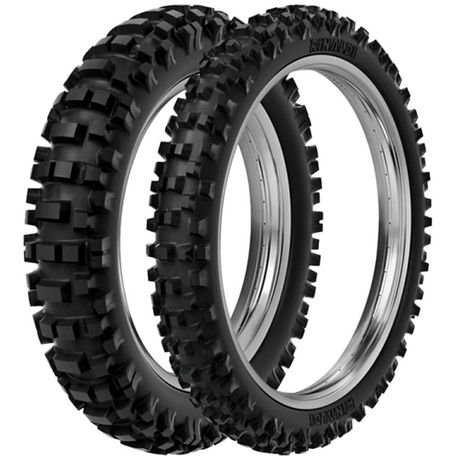 2 Pneu Moto Rinaldi 100/100-18 59m 80/100-21 51m Rmx 35