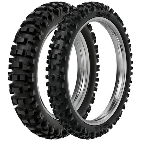 2 Pneu Moto Rinaldi 90/100-16 51m 70/100-19 42m Rmx 35