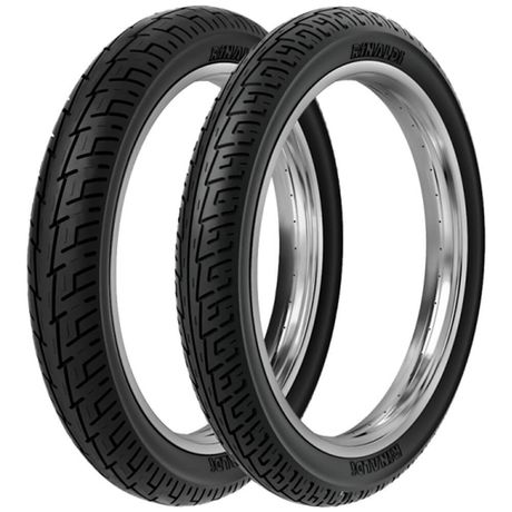 2 Pneu Moto Rinaldi 90/90-18 57p + 2.75-18 48p BS32