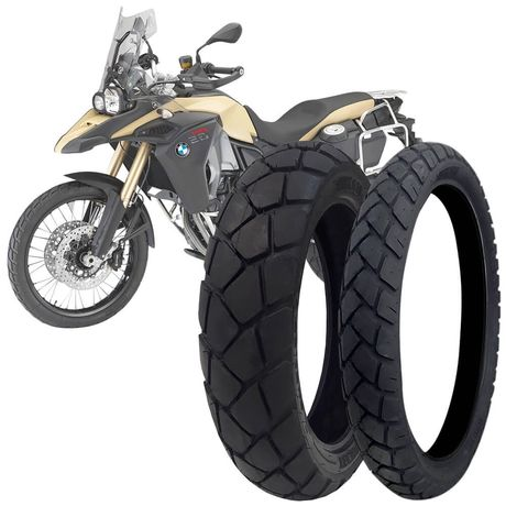 2 Pneu Moto Bmw F800 Technic 150/70-17 69H 90/90-21 54H Stroker Trail