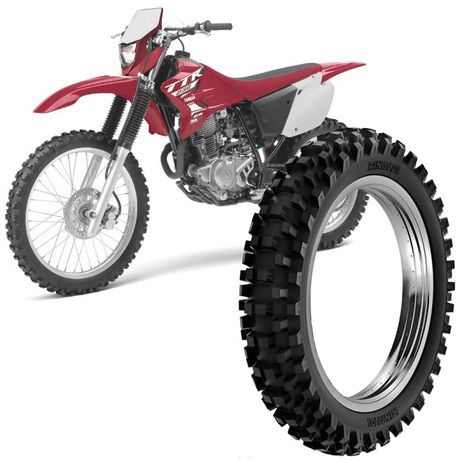 Pneu Moto TT-R 230 Rinaldi Aro 18 100/100-18 59m Traseiro RW33