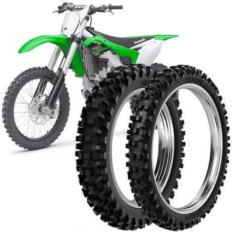 2 Pneu Moto Kx 250 Rinaldi 100/90-19 57m 80/100-21 51m RW33