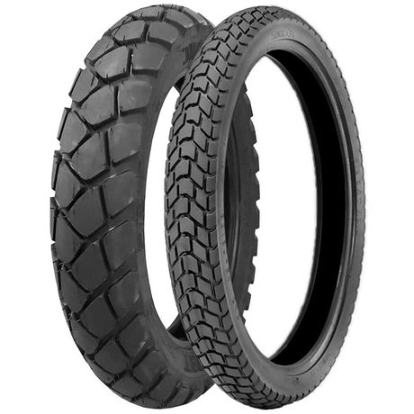 2 Pneu Moto Technic 130/80-17 65s 90/90-21 54s T&C